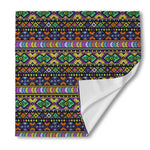 Colorful Native Navajo Tribal Print Silk Bandana