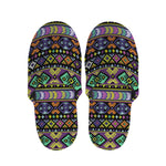 Colorful Native Navajo Tribal Print Slippers