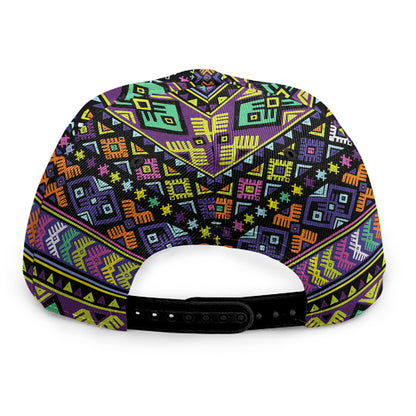 Colorful Native Navajo Tribal Print Snapback Cap