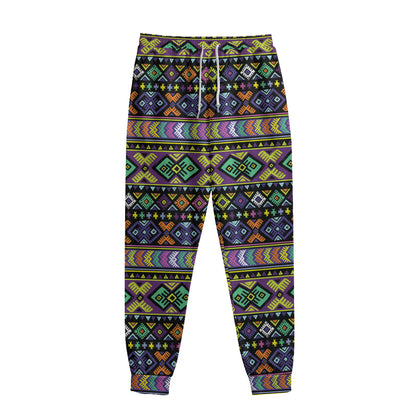 Colorful Native Navajo Tribal Print Sweatpants