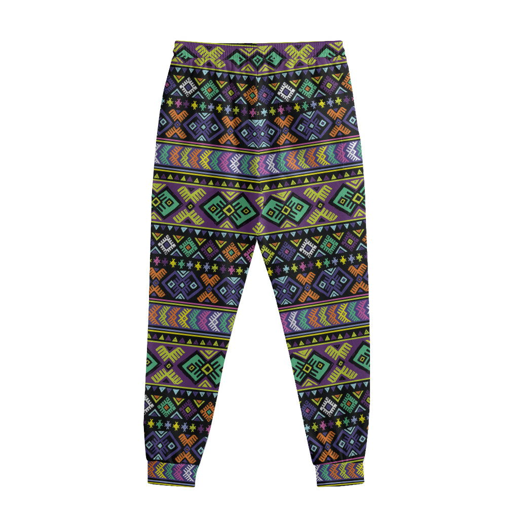 Colorful Native Navajo Tribal Print Sweatpants