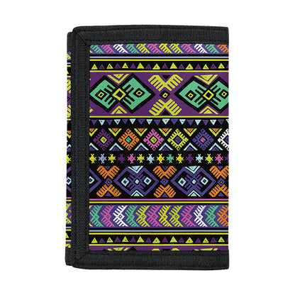 Colorful Native Navajo Tribal Print Trifold Wallet