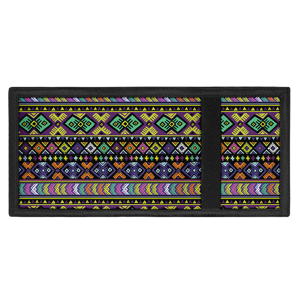 Colorful Native Navajo Tribal Print Trifold Wallet