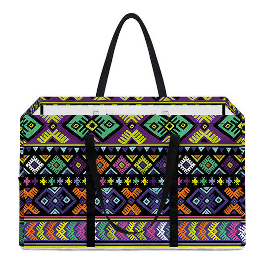 Colorful Native Navajo Tribal Print Utility Tote Bag