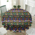 Colorful Native Navajo Tribal Print Waterproof Round Tablecloth