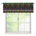 Colorful Native Navajo Tribal Print Window Valance