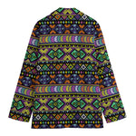 Colorful Native Navajo Tribal Print Women's Blazer