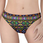 Colorful Native Navajo Tribal Print Women's Thong