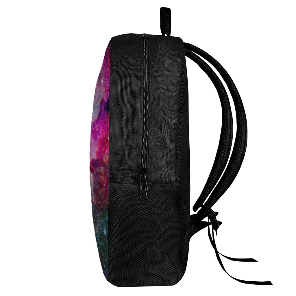 Colorful Nebula Galaxy Space Print 17 Inch Backpack