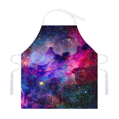 Colorful Nebula Galaxy Space Print Adjustable Apron