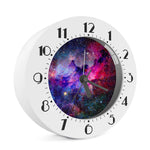 Colorful Nebula Galaxy Space Print Alarm Clock