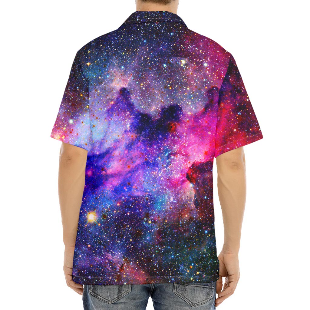 Colorful Nebula Galaxy Space Print Aloha Shirt