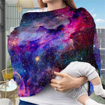 Colorful Nebula Galaxy Space Print Baby Seat Cover