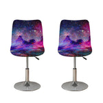 Colorful Nebula Galaxy Space Print Bar Stool Covers