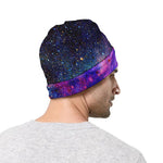 Colorful Nebula Galaxy Space Print Beanie