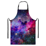 Colorful Nebula Galaxy Space Print Bib Apron With Pocket