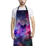 Colorful Nebula Galaxy Space Print Bib Apron With Pocket
