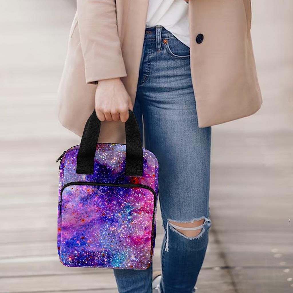 Colorful Nebula Galaxy Space Print Bible Tote Bag