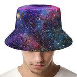 Colorful Nebula Galaxy Space Print Bucket Hat