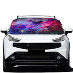 Colorful Nebula Galaxy Space Print Car Windshield Snow Cover
