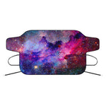 Colorful Nebula Galaxy Space Print Car Windshield Snow Cover