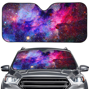 Colorful Nebula Galaxy Space Print Car Windshield Sun Shade