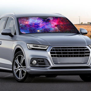 Colorful Nebula Galaxy Space Print Car Windshield Sun Shade