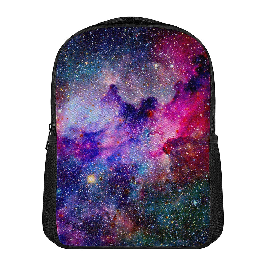 Colorful Nebula Galaxy Space Print Casual Backpack
