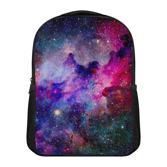 Colorful Nebula Galaxy Space Print Casual Backpack