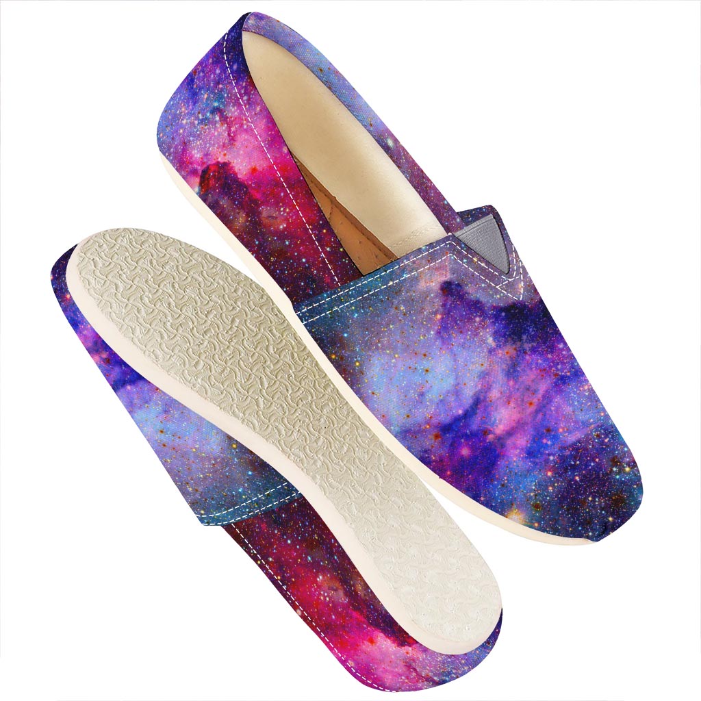 Colorful Nebula Galaxy Space Print Casual Shoes