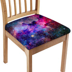 Colorful Nebula Galaxy Space Print Chair Cushion Cover
