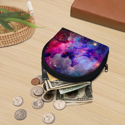 Colorful Nebula Galaxy Space Print Coin Purse