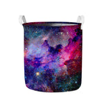 Colorful Nebula Galaxy Space Print Collapsible Laundry Basket