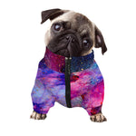 Colorful Nebula Galaxy Space Print Dog Zip Up Jacket