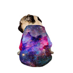Colorful Nebula Galaxy Space Print Dog Zip Up Jacket