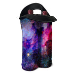 Colorful Nebula Galaxy Space Print Double Neoprene Wine Tote