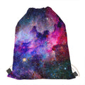 Colorful Nebula Galaxy Space Print Drawstring Bag