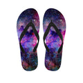 Colorful Nebula Galaxy Space Print Flip Flops
