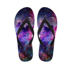 Colorful Nebula Galaxy Space Print Flip Flops