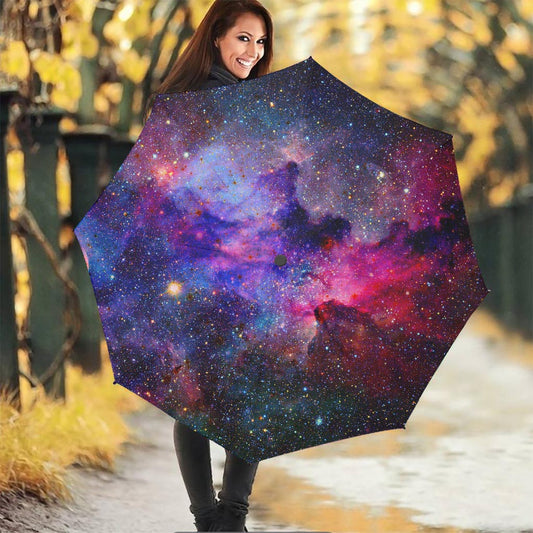 Colorful Nebula Galaxy Space Print Foldable Umbrella