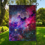 Colorful Nebula Galaxy Space Print Garden Flag