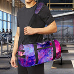 Colorful Nebula Galaxy Space Print Gym Bag