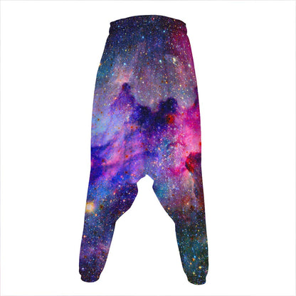 Colorful Nebula Galaxy Space Print Hammer Pants