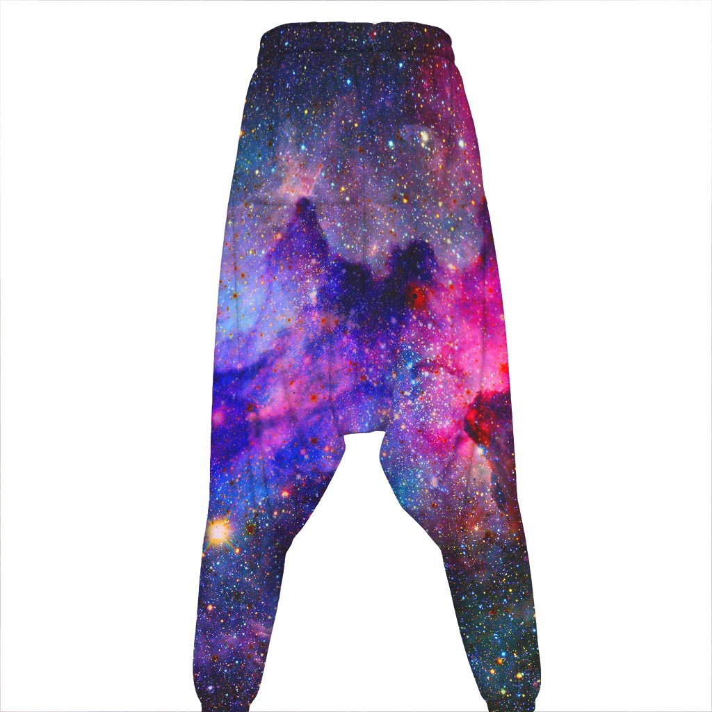 Colorful Nebula Galaxy Space Print Hammer Pants