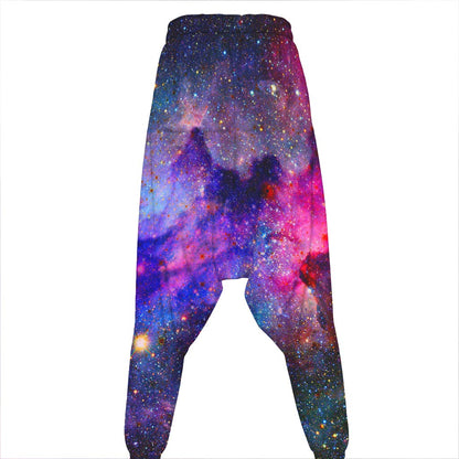 Colorful Nebula Galaxy Space Print Hammer Pants