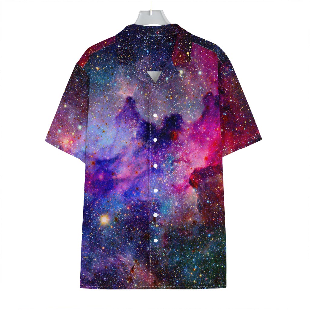Colorful Nebula Galaxy Space Print Hawaiian Shirt