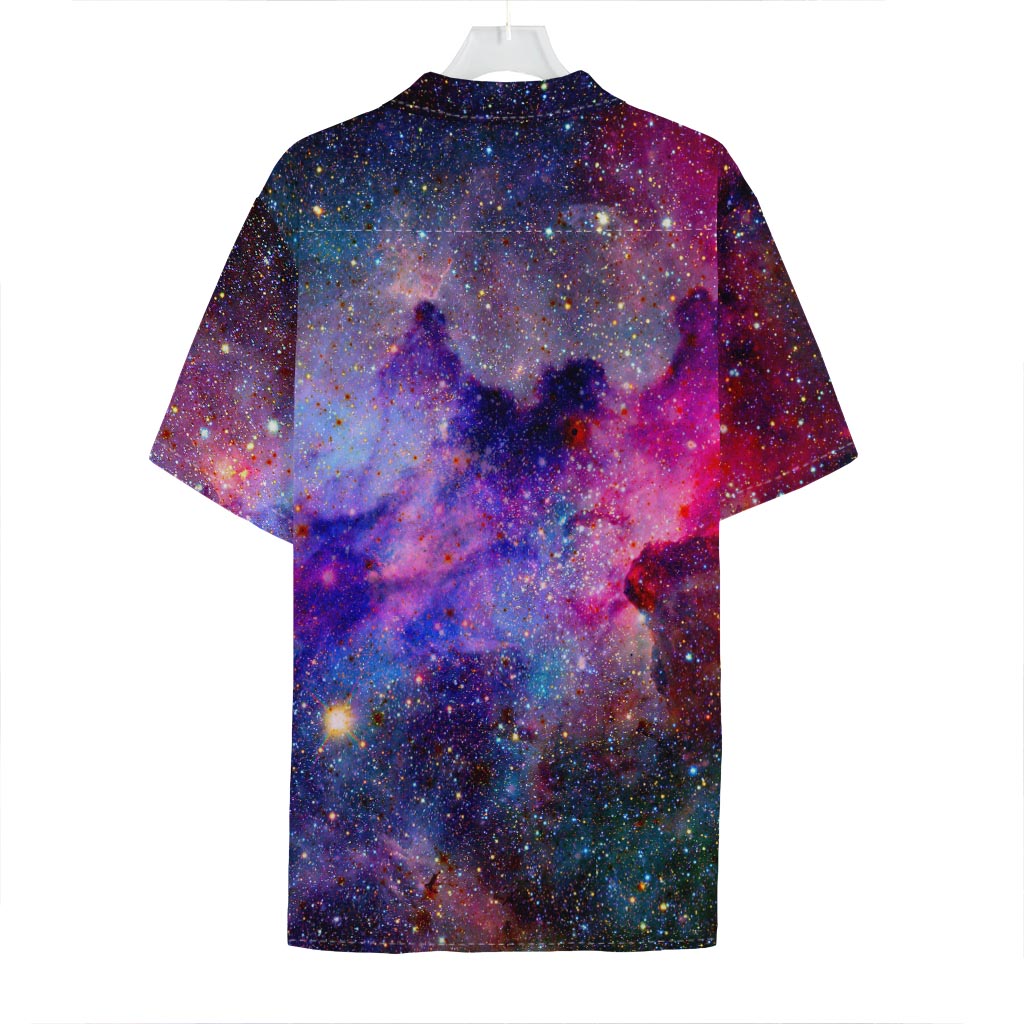 Colorful Nebula Galaxy Space Print Hawaiian Shirt