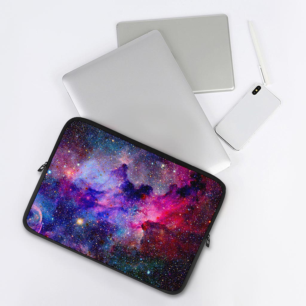 Colorful Nebula Galaxy Space Print Laptop Sleeve