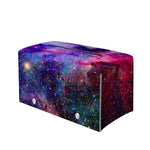 Colorful Nebula Galaxy Space Print Leather Tissue Box Cover