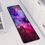 Colorful Nebula Galaxy Space Print Long Kitchen Mat